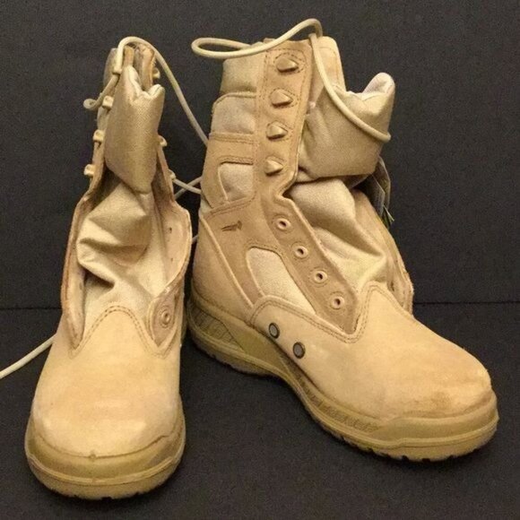 Belleville Tactical Steel Toe Work Boots 310ST Tan Mens 6 R Military - Picture 7 of 9